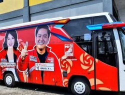 PSI Makassar Siap Kawal Seto-Rezki Daftar di KPU, Bus Bergambar Pasangan "Sehati" Siap Berkeliling Kota!