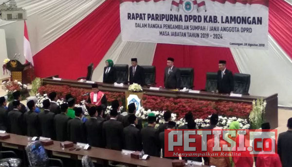 250 Personel Siaga, Pelantikan Anggota DPRD Lamongan Digeruduk Tim Pengamanan Gabungan